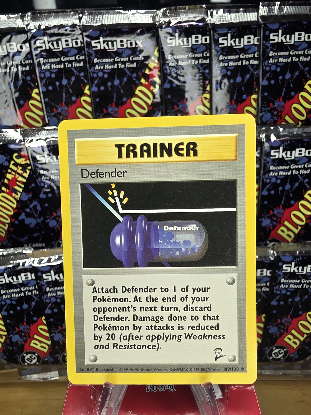 ⏳️ Vintage Base Set 2 Pokemon Trainer Card Defender - Yellow
